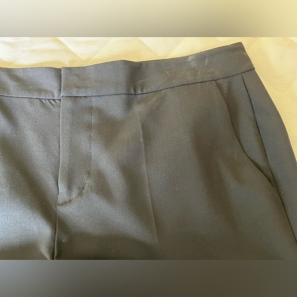 Ralph Lauren 96% fine wool black dress pants high waist straight legs US 10 - Picture 7 of 13